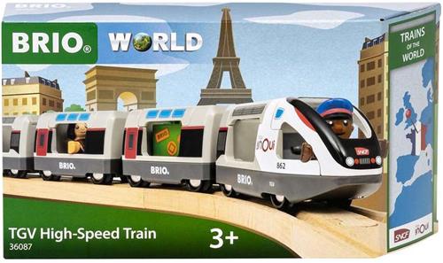 BRIO World 36087 Treinen van de wereld TGV-hogesnelheidstrein | Speeltrein voor kinderen vanaf 3 jaar