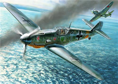 1:48 Zvezda 4806 German fighter Messerschmitt BF-109 F4 Plastic Modelbouwpakket