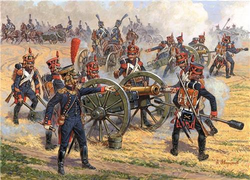 1:72 Zvezda 8028 French Foot Artillery 1810-1815 Plastic Modelbouwpakket