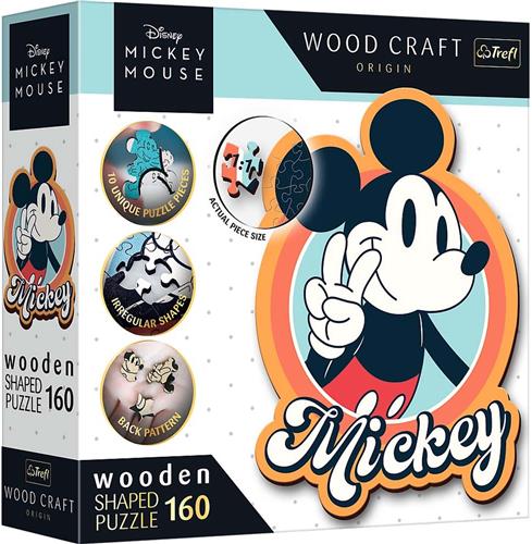 Trefl Trefl - Puzzels - 160 Houten Puzzels" - Retro Mickey Mouse / Disney Mickey Mouse en Vrienden FSC Mix 70%"