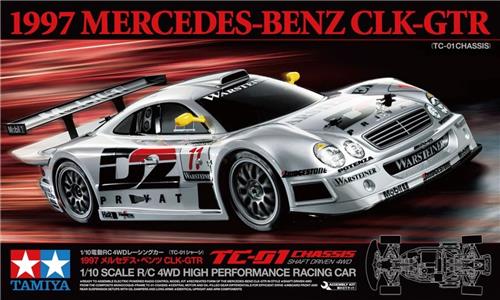 1:10 Tamiya 58731 Mercedes-Benz CLK-GT-R 1997 TC-01 met Certificaat RC Plastic Modelbouwpakket