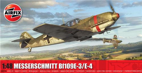 1:48 Airfix 05120C Messerschmitt Bf109E-3/E-4 - Propeller Vliegtuig Plastic Modelbouwpakket