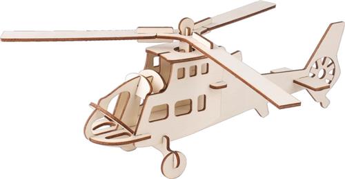 Bouwpakket 3D Puzzel Helikopter- hout