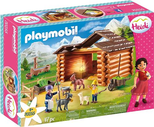 PLAYMOBIL Heidi Peter met grootmoeder bij de geitenstal - 70255