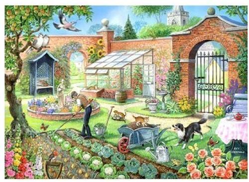 House of Puzzles Kitchen Garden - 1000 Piece Jigsaw Puzzle