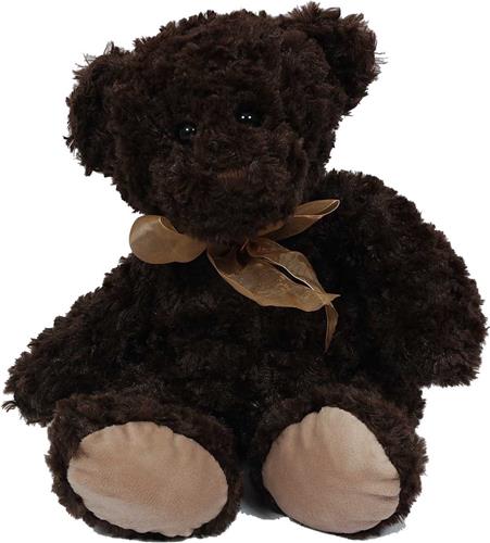 PIA Soft Toys - Pluche Knuffeldier Beer donkerbruin zittend - 30 cm