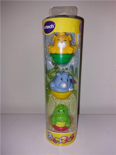 VTech ZoomiZooz Tuimeldiertjes - Tijger, Neushoorn en Krokodil - Speelfiguren - 3 stuks