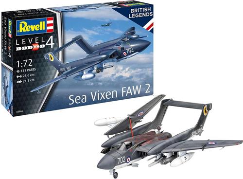 1:72 Revell 03866 Sea Vixen FAW 2 - 70th Anniversary Plastic Modelbouwpakket