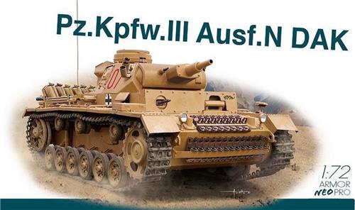 1:72 Dragon 7634 Pz.Kpfw.III Ausf.N DAK - Armor Neo Pro Plastic Modelbouwpakket