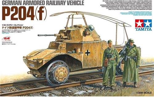 1:35 Tamiya 32413 P204(f) Railway with 2 Figures Plastic Modelbouwpakket