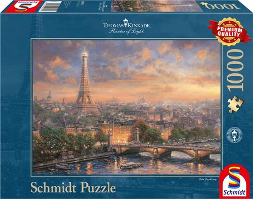 Parijs, Stad van de Liefde, 1000 stukjes Puzzel