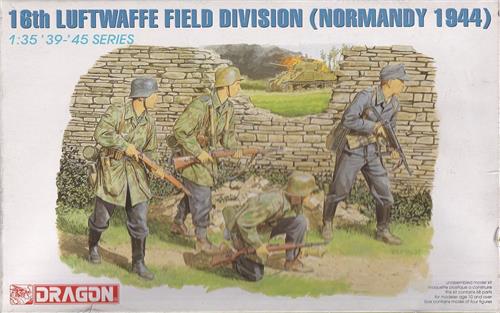 1:35 Dragon 6084 16th Luftwaffe Field Division - Normandy 1944 - Figuren Plastic Modelbouwpakket