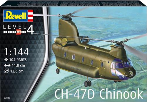 1:144 Revell 03825 CH-47D Chinook Heli Plastic Modelbouwpakket