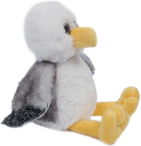 Pia Soft Toys Knuffeldier Meeuw - zachte pluche stof - premium kwaliteit knuffels - Vogels - 16 cm - Meeuwen