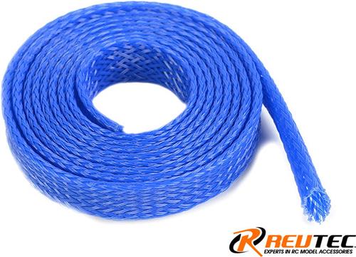 Revtec - Kabel beschermhoes - Gevlochten - 10mm - Blauw - 1m