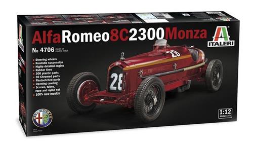 1:12 Italeri 4706 Alfa Romeo 8C 2300 Monza Plastic Modelbouwpakket