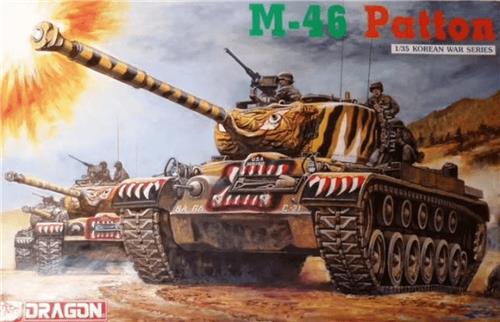 1:35 Dragon 6805 M-46 Patton Tank Plastic Modelbouwpakket