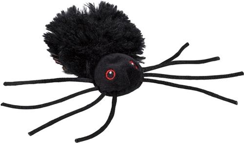 Pluche zwarte spin knuffel 13 cm - Speelgoed spinnen - Halloween beestjes