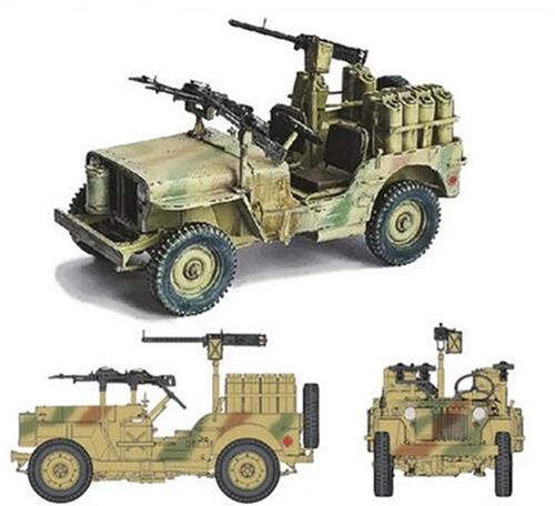 1:6 Dragon 75037 SAS Desert 1/4-Ton Patrol Jeep WWII Plastic Modelbouwpakket