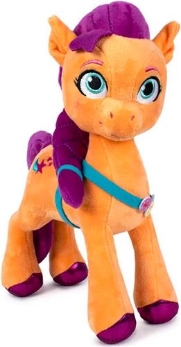 Sunny Starscout  My Little Pony Pluche Knuffel 25 cm {Speelgoed Knuffeldier voor kinderen jongens meisjes | My Little Pony: Een nieuwe generatie | Bekend van Netflix | Pipp Petals, Zipp Storm, Sunny Starscout, Izzy Moonbow, Hitch Trailblazer}