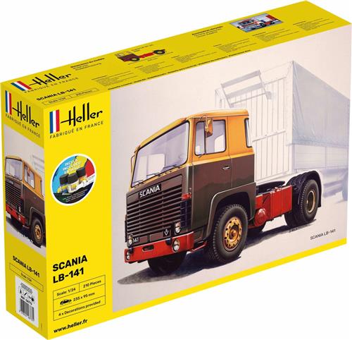 1:24 Heller 56773 Scania LB-141 Truck - Starter Kit Plastic Modelbouwpakket