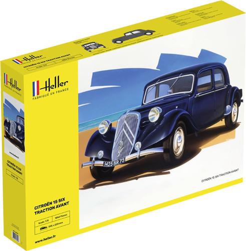 1:8 Heller 80799 Citroen 15 SIX Traction Avant Plastic Modelbouwpakket