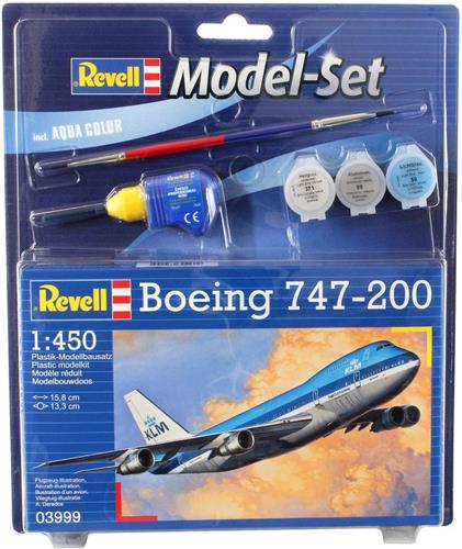 1:450 Revell 63999 Boeing 747-200 Jumbo Jet - Model Set Plastic Modelbouwpakket