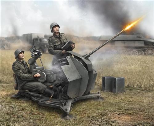 Zvezda - German Anti-aircraft Gun With Crew (Zve6117) - modelbouwsets, hobbybouwspeelgoed voor kinderen, modelverf en accessoires