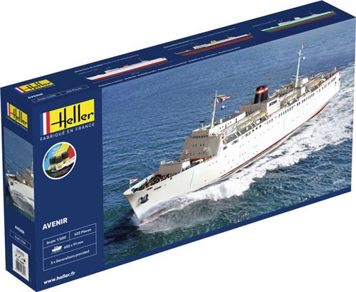 1:200 Heller 56625 Avenir Ship - Starter Kit Plastic Modelbouwpakket