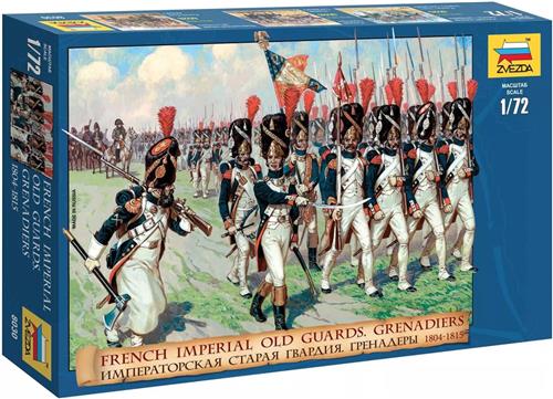 1:72 Zvezda 8030 French Imperial Old Guards - Figures Plastic Modelbouwpakket