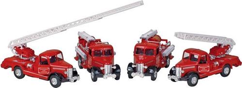 Goki Classic fire engine, die-cast, L= 12 - 13,5 cm