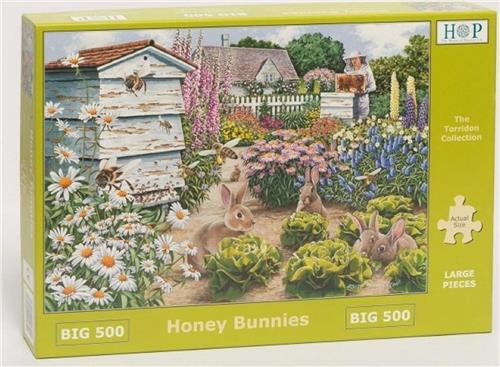 Legpuzzel - XL 500 Grote Stukken - Honey Bunnies - House Of Puzzels