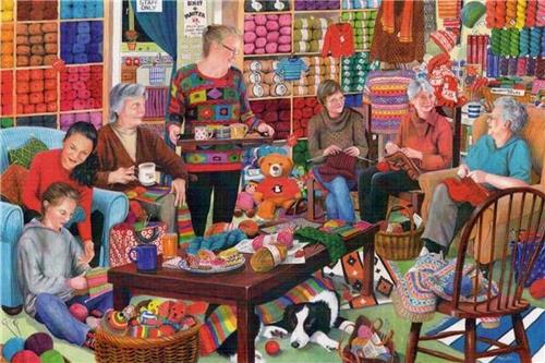 House of Puzzles Knit & Natter - 1000 Piece Jigsaw Puzzle