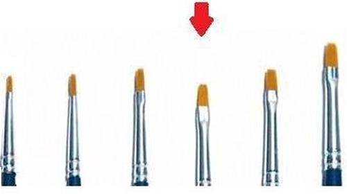 Italeri - 1 Brush Synthetic Flat Single Pack (Ita52224)