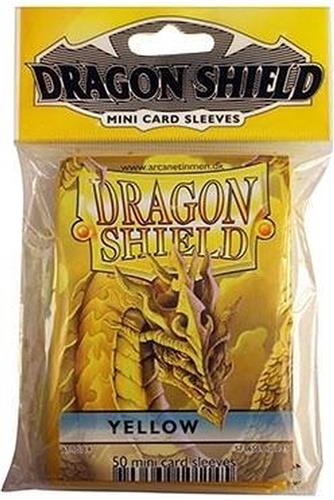 Asmodee SLEEVES Dragon Shield Mini - Yellow (50ct) - EN