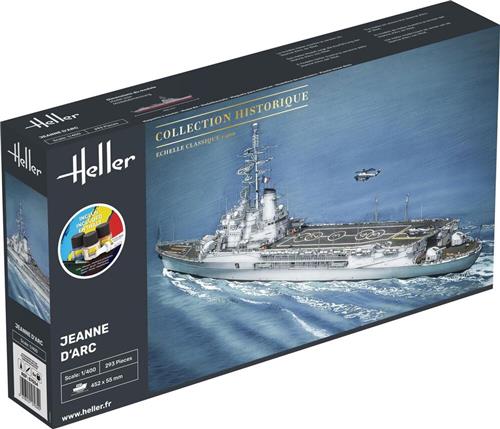 1:400 Heller 57034 Jeanne D Arc Ship - Starter Kit Plastic Modelbouwpakket