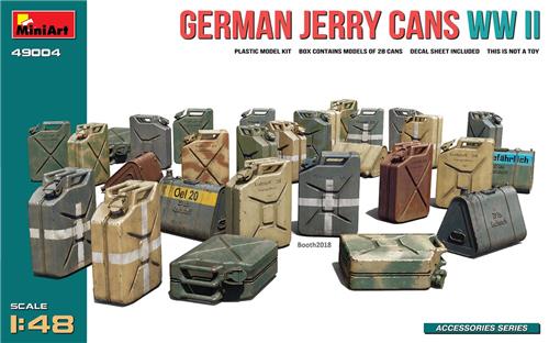 1:48 MiniArt 49004 German Jerry Cans WWII Plastic Modelbouwpakket