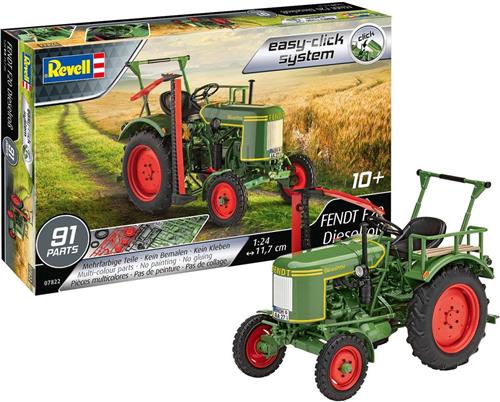 1:24 Revell 07822 Fendt F20 Diesel Tractor - Easy Click System Plastic Modelbouwpakket