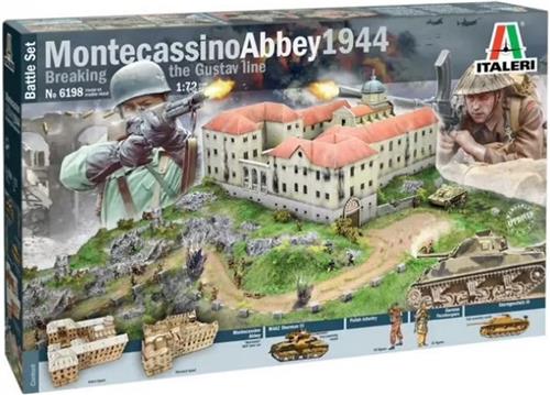 1:72 Italeri 6198 Montecassino Abbey 1944 Breaking the Gustav Line - Battle Set Plastic Modelbouwpakket