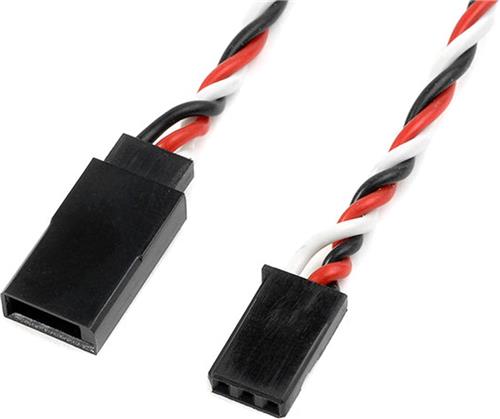 Revtec - Servo verlengkabel - Gedraaide kabel - Futaba - 22AWG / 60 Strengen - 90cm - 1 st