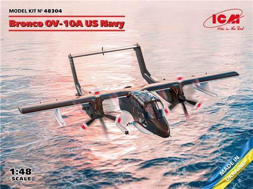 1:48 ICM 48304 Bronco OV-10A US Navy Plastic Modelbouwpakket