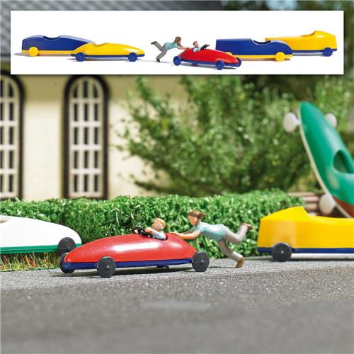 Busch - A-set: Seifenkistenfahrt H0 (2/22) *bu7944 - modelbouwsets, hobbybouwspeelgoed voor kinderen, modelverf en accessoires