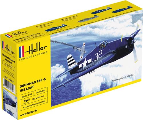 Heller - 1/72 Grumman F6f-5 Hellcathel80272 - modelbouwsets, hobbybouwspeelgoed voor kinderen, modelverf en accessoires