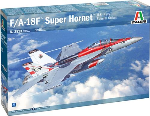 1:48 Italeri 2823 F/A-18F Super Hornet U.S. Navy Special Colors Plastic Modelbouwpakket