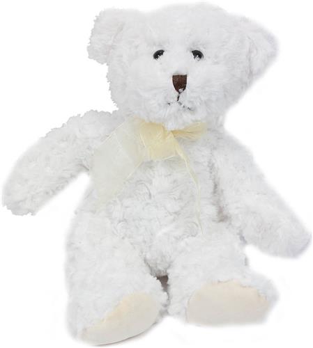 PIA Soft Toys - Pluche Knuffeldier Beer wit zittend - 30 cm