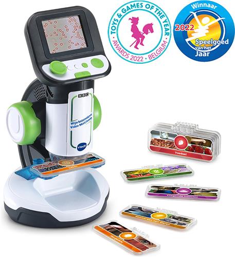 VTech Mijn Interactieve Video Microscoop voor Kinderen - Educatief & Interactief Speelgoed - Maak Kennis met de Microscopisch Kleine Wereld - Cadeau - Vanaf 7 Jaar