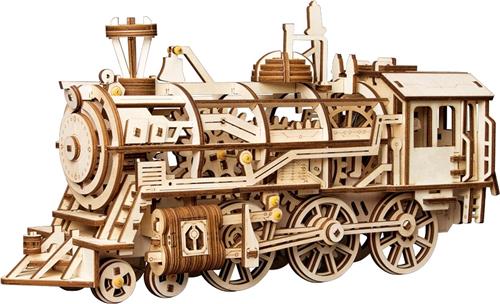 Robotime Locomotief LK701 - Houten Modelbouw