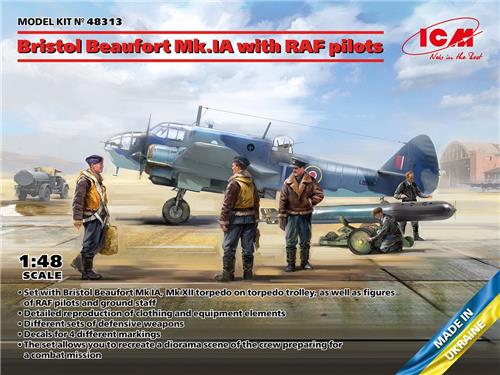 1:32 ICM 32118 WWII Pilots of British Naval Aviation Plastic Modelbouwpakket