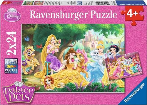 Ravensburger Disney Palace Pets Beste vrienden princess - Twee puzzels van 24 stukjes