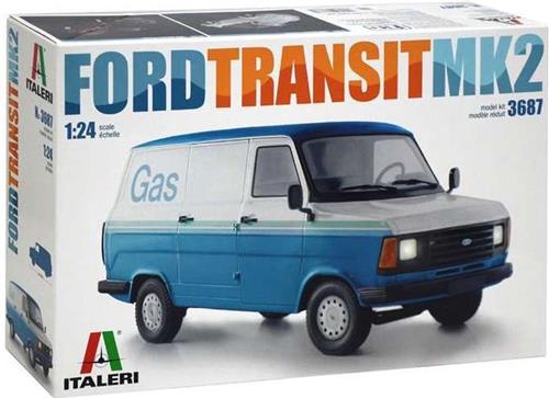 1:24 Italeri 3687 FORD Transit MK2 Plastic Modelbouwpakket